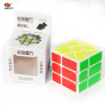 Najnovšie YongJun YJ 2x2x2 Fisher Skosenie Kocka Magic Cube Vietor Kolieskom Magic Puzzle Vzdelávania, Vzdelávacie Hračky pre Deti, Hračky Darček -45