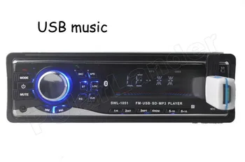 Najpredávanejšie 12V 1 DIN diaľkové ovládanie Car Audio autorádio Stereo Prehrávač podpora Bluetooth AUXIN/FM/USB/SD
