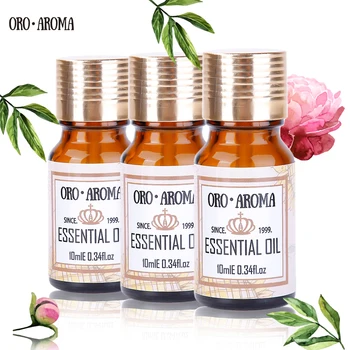 Najznámejšie značky oroaroma Clary šalvie, Rozmarínu Lotus éterické oleje Pack Pre Aromaterapeutická Masáž Kúpeľ 10 ml*3