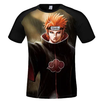 Naruto Anime 3d t shirt mužov Vysokokvalitné Letné Top Krátky Rukáv Streetwear Zábavné tričká Bežné Harajuku Bavlna Tee Tričko Homme