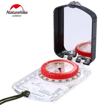NatureHike Svetelný Kompas Zrkadlo S LED Svetlo, Odolná Anti-shock Stabilné Nepremokavé Turistická Lezenie Multifunkčné Kompas