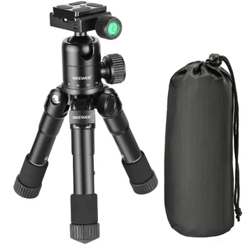 Neewer M225+CK30 Prenosný Hliníkový Statív Kompaktný Stolný Stolný Statív s Ballhead pre Sony, Canon, Nikon DSLR Fotoaparát Pre Selfie