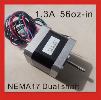 NEMA17 Dual Hriadeľ Stepper Motor 1.3 62.5 oz-v Dĺžka Tela 40 mm CE, Rohs, Zintenzívnenie Motora