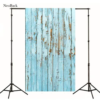 NeoBack 3x5ft Vinyl Handričkou tlač Modrá zvetrané poschodí foto pozadia pre photo studio portrét prostredí P1044