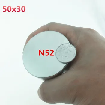 Neodýmu magnet 50x30 N52 vzácnych zemín super silné silné kolo zváranie vyhľadávanie magnet 50*30 mm gálium, kovové elektromagnet