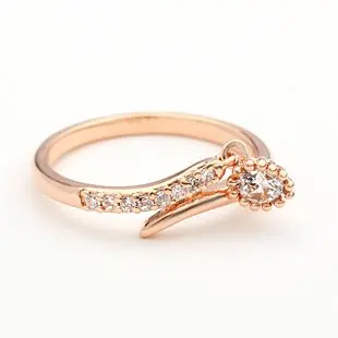 Neoglory módne rose gold color Drahokamu zlaté prstene pre ženy, svadobné zľavy darček SQC