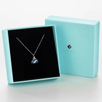 Neoglory S925 Modré Crystal Náhrdelník Pre Ženy Geometrické Crystal Reťazca Náhrdelníky&Prívesky, Šperky 2017 Nové Narodeninám MC