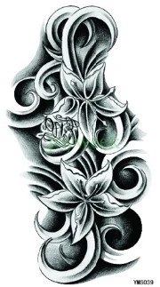 Nepremokavé Dočasné Tetovanie Nálepky veľké veľkosť kvetu tatto nálepky flash tetovanie falošné tetovanie pre ženy, dievča mužov