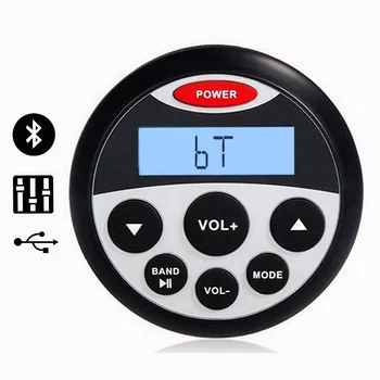 Nepremokavé Morských Stereo Prijímač Bluetooth Audio MP3 Prehrávač, AM/FM Rádio, USB&AUX Vstup pre ATV Motocykel/Jachta /Sauna Izba/SPA