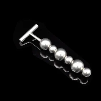 Nerezový análny plug kovové pevný zadok plug análne korálky masáž prostaty dilatador análny loptu sexuálne hračky pre páry zadok zástrčky
