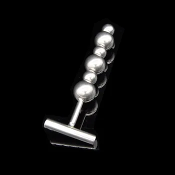 Nerezový análny plug kovové pevný zadok plug análne korálky masáž prostaty dilatador análny loptu sexuálne hračky pre páry zadok zástrčky