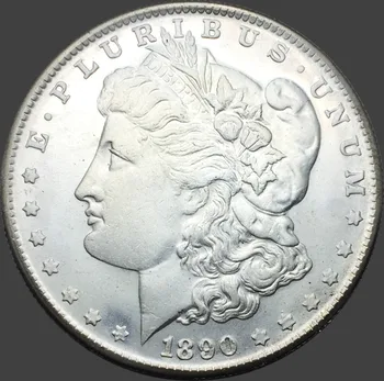 Neviazanej Štáty 1890 Cupronickel Strieborné Pozlátené Morgan Jeden Dolár Vysoko Kvalitné Kópie Mincí