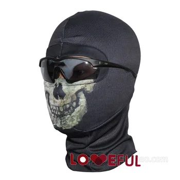 New Black Ghost 6 Lebky Kukla Lyžiarske Kapota Cyklistické Skateboard Teplejšie Plnú Tvár Ghost Maska