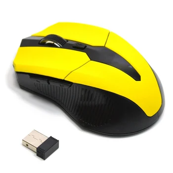 New Horúce 2.4 G USB Red Optická Bezdrôtová Myš s 5 Tlačidlami pre Počítač, Notebook Herných Myší, Pracovná Vzdialenosť 10M Prijímača Myš QJY99