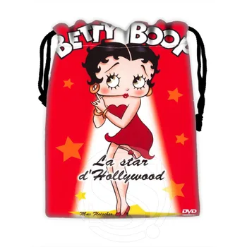 New horúce Betty Boop Šnúrkou Tašky Vlastné Skladovanie Tašky Skladovanie Vytlačené Prijímať Taška Kompresie Typ Tašky 18X22cm LQ9237