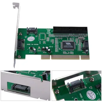 New Horúce PCI 3 Porty SATA + IDE Combo Radič Karty Adaptéra Converter VIA6421 Čip HDD AC388 QJY99