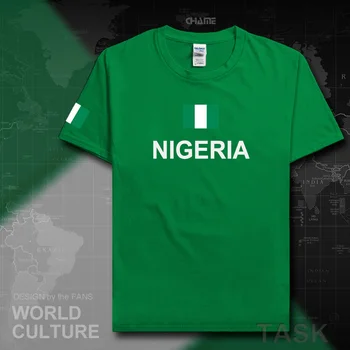 Nigéria Nijeriya mužov t košele, dresy národ športových Nigérijský bavlna t-shirt fitness Afrike tees oblečenie krajiny vlajky NG