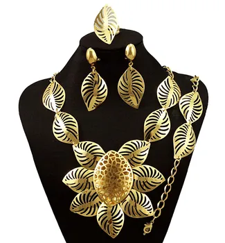 Nigérijský Svadobné Afriky Šperky, Módne Súpravy Dubaj Zlaté Šperky Sady Pre Ženy Kostýmy