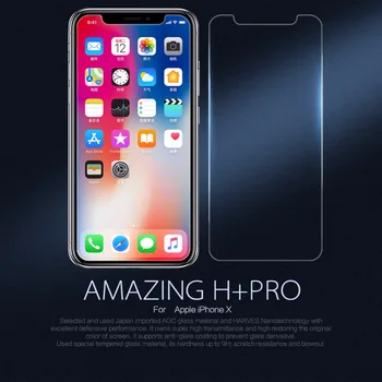 Nilkin pre iPhone X 8 7 6 6 Tvrdeného Skla Nillkin Úžasné H / H+Pro Číre Sklo Screen Protector Film pre iPhone 8 7 6 6 Plus