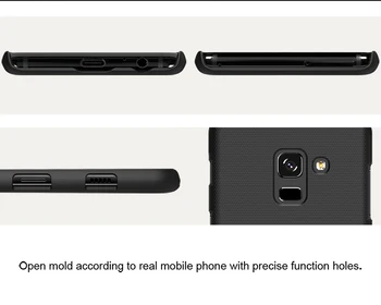 NILLKIN Super Matné Štít pevný zadný kryt puzdro pre Samsung Galaxy A8 2018 / A8 Plus 2018 s voľným screen protector