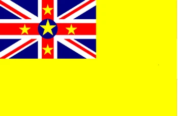 Niue Vlajka Oceánia Národnej Vlajky celého Sveta hot predaj tovaru 3X5FT 150X90CM Banner mosadze, kov diery