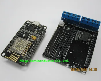 NodeMCU Development Kit NodeMCU + Motorových Štít esp wifi esp8266 esp-12e esp 12e auta diy rc hračky na diaľkové ovládanie Lua internet vecí smart auto