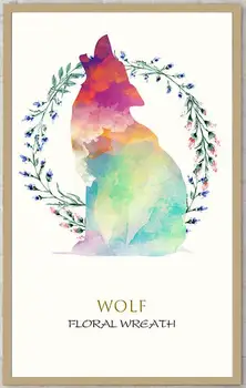 Nordic Domova Cartoon Zvierat Plátno Maliarske Umenie Multicolor Medveď Vlk Jeleň Plagáty a Potlačou obrazov na Stenu Pre Obývacia Izba
