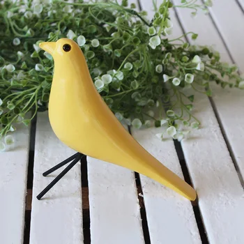 Nordic Drevené Vták Ornament Dekorácie Ručné Maľovanie Colorfu Roztomilý Obývacia Izba Vtáky Zariadenia Domáce Dekorácie Dreva Plavidlá