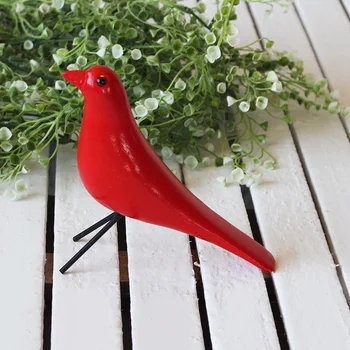 Nordic Drevené Vták Ornament Dekorácie Ručné Maľovanie Colorfu Roztomilý Obývacia Izba Vtáky Zariadenia Domáce Dekorácie Dreva Plavidlá