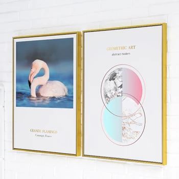 Nordic Wall Art Plagáty a Vypíše, Flamingo Plátno, Maľovanie na Obývacia Izba Dekorácie, Kaktus Stenu Obrázok Dekor umelecké Diela