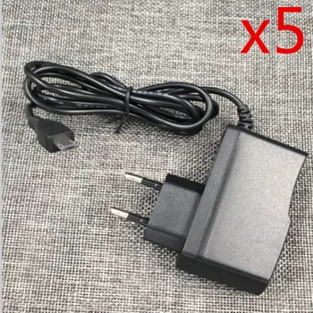 NOTOW (5 ks/lot) EÚ Plug 5V 2A Micro USB Wall Nabíjací Adaptér Napájací Kábel Pre Android smartfóny, Tablet PC