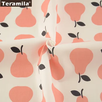 Novinky Orange Hrušky Vzory Bavlnenej Tkaniny Keper Tuku Štvrťroku Tela Patchwork Bytový Textil Šitie, Prešívanie Handričkou Remeslá