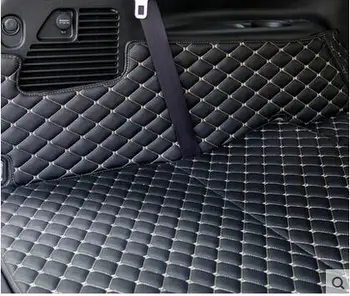 Novo! Špeciálne batožinového priestoru rohože pre Nissan Patrol Y62 7 Miest 2018-2011 odolné boot koberce cargo linkovej lodnej prepravy na Stráženie 2017,doprava Zdarma