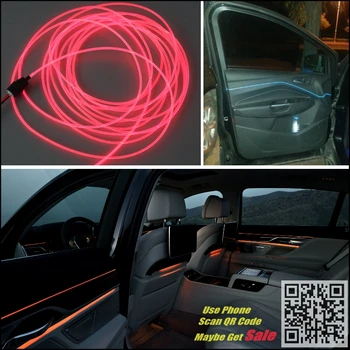 NOVOVISU Jaguar XK / XKR / XK8 Interiéru Vozidla Okolitého Svetla Panel osvetlenie Pre Auto Vnútri Pohode Prerobit Svetlo Optických Vlákien