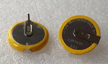 NOVÁ batéria LIR2032 3V Nabíjateľné lítiové batérie Tlačidlo Li-ion batéria nohy nohy nohy DIP2 20pcs/veľa