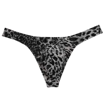 Nová Kolekcia Módnych Leopard Bikini Sexy pánske Tangá A G-Strings Vyčnievajúce Puzdro Mužské Tangá Bielizeň Mužov Spodky Tanga