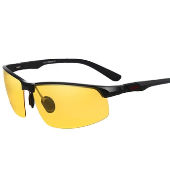 Nová pánska Móda Polarizované Nočné Videnie Jazdy slnečné Okuliare UV400 Ochrana, Anti-Glare Žlté Šošovky Okuliare pre Vodičov, Y3121