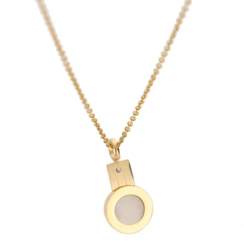 Nová Značka Zlatý Náhrdelník Shell prívesok náhrdelník 316L Nerezovej Ocele Reťazca Módne Ženy Šperky