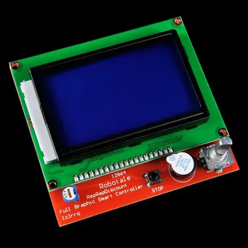 Nové 12864 LCD Rampy Smart Časti RAMPY 1.4 Radič Ovládací Panel LCD 12864 Monitor Doske Modrá Obrazovka Modulu