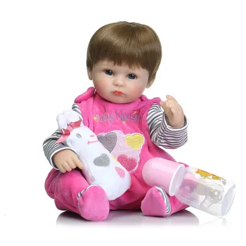 Nové 16inch 42cm silikónové reborn bábiky realisticky novorodencov hračky mäkké bebe hračky bonecas reborn de silicona