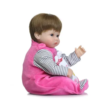 Nové 16inch 42cm silikónové reborn bábiky realisticky novorodencov hračky mäkké bebe hračky bonecas reborn de silicona