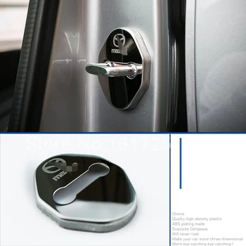 NOVÉ 3D, Nerez Dvere Zámok Pracky Ochrany Ochranný Kryt, trim 4pcs pre Mazda CX-5 cx5 2012-2016 auto Príslušenstvo