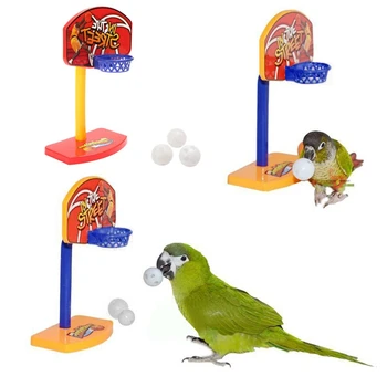 Nové 3ks Gule Pet Vtákov Žuť Hračka Parakeet Bell Gule Papagáj Hračky Birdie Basketbalová Obruč Rekvizity Papagája Pet Produktov Dodávky