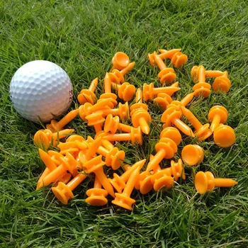 Nové 50 Ks/Bal Profesionálne 25 mm Hrad Plastové Golf Tee Športové poschodové gumy Golfové Tees príslušenstvo de golf JC
