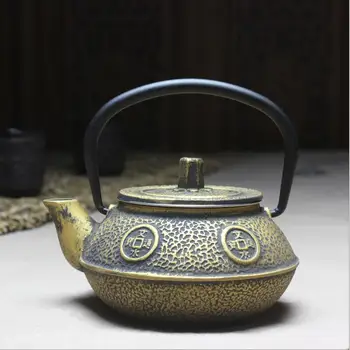 Nové 50ml Mini Žehlička Kanvica liatiny Kanvica Malý Hrniec Zlata Kung Fu Čaj Sady Čaj Pet Domáce Dekorácie, Darčeky