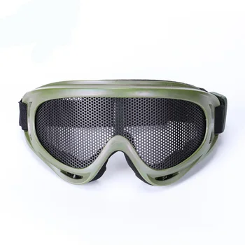 Nové Army Zelená Airsoft Taktické Kovu Oka Očí Ochranné Okuliare Okuliare Okuliare