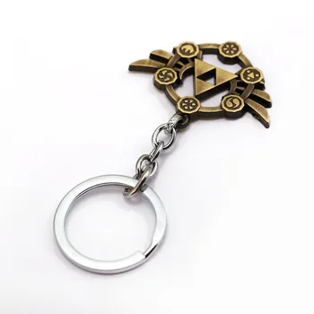 Nové ArrivaThe Legend of Zelda Krídla Svätého Trojuholník Keychain Krúžok Držiak Hra Šperky, Kovové Zliatiny Trinket pánske Šperky