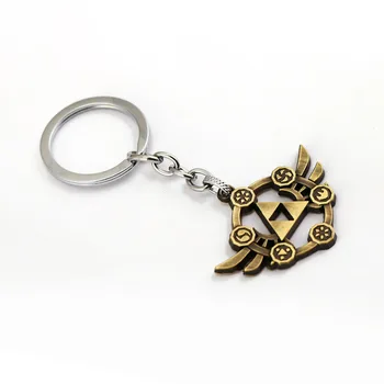 Nové ArrivaThe Legend of Zelda Krídla Svätého Trojuholník Keychain Krúžok Držiak Hra Šperky, Kovové Zliatiny Trinket pánske Šperky