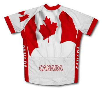 Nové Arrivel Kanada Vlajka Cyklistické Oblečenie Na Bicykli Oblečenie Mužov Cyklistický Dres Red Ropa Ciclismo