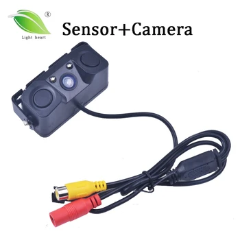 Nové Auto Video Parkovanie Fotoaparátom Senzor, parkovacia kamera + 2 Snímače Indikátor Bi Bi Alarm Radar 3 v 1